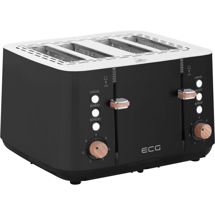 Тостер ECG ST 4768 Timber Black Фото