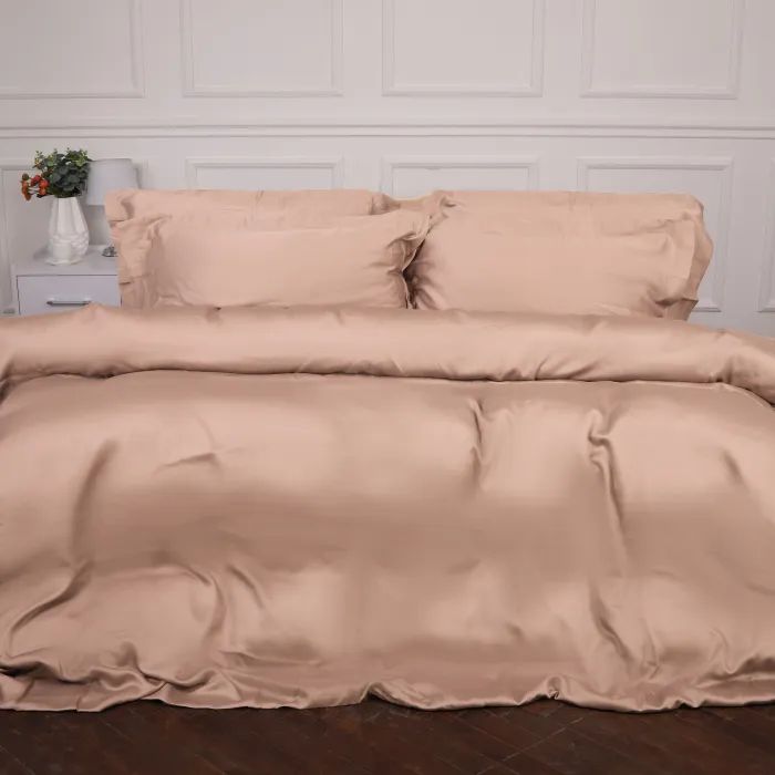 Постельное белье MirSon Tencel №03 Creamy 2x143x210 Семейный Фото