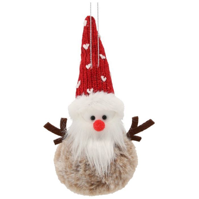 Елочная игрушка Chomik Санта, ведмедик, сніговик 10х12 см Фото