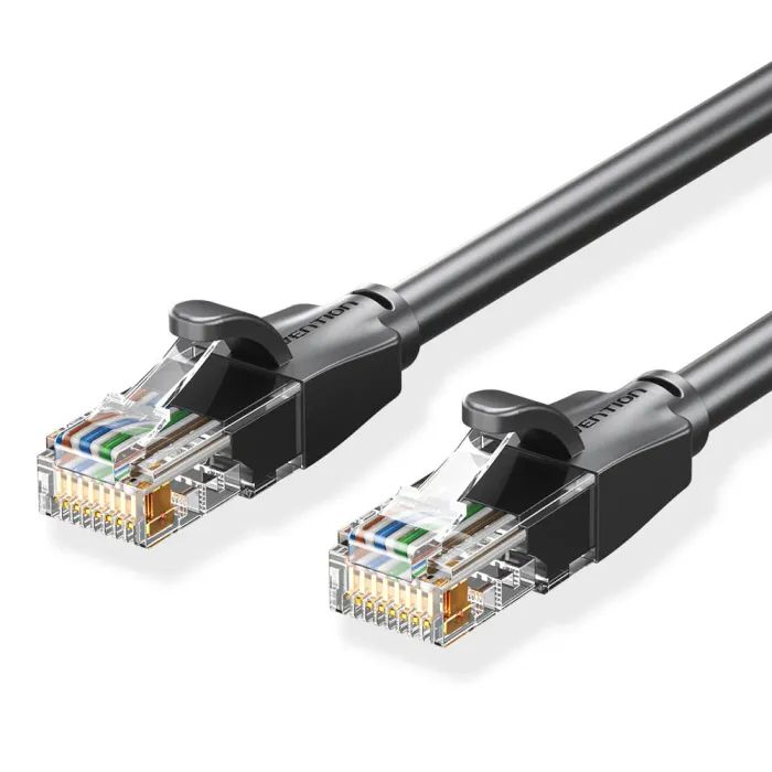 Патч-корд Vention 10м, UTP cat 6 RJ-45 black Фото