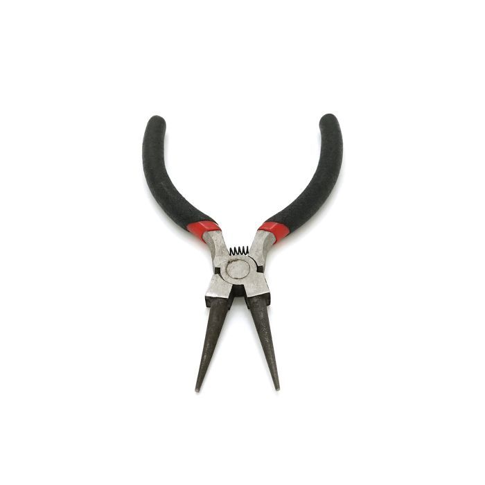 Плоскогубцы Voltronic круглогубцы, черные ручки, 130х25, 80гр Фото