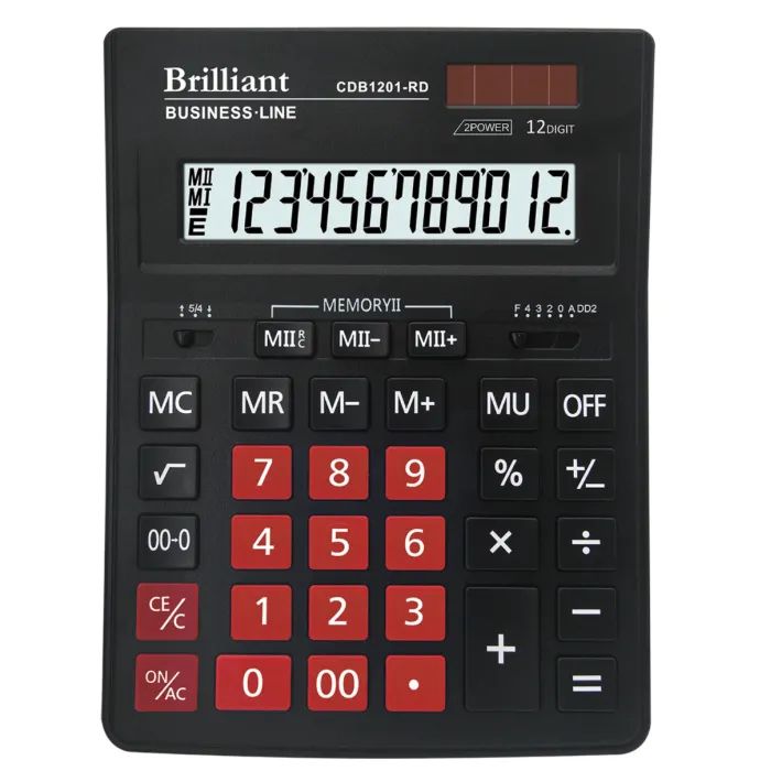 Калькулятор Brilliant CDB1201-RD Фото