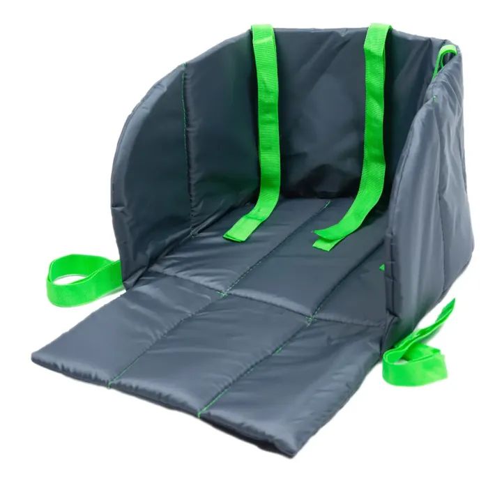 Матрасик в санки Snower сірий з салатовим Фото