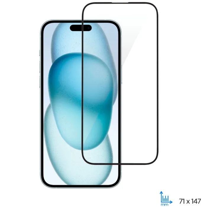 Стекло защитное 2E 2.5D FCFG iPhone 15 Black Фото