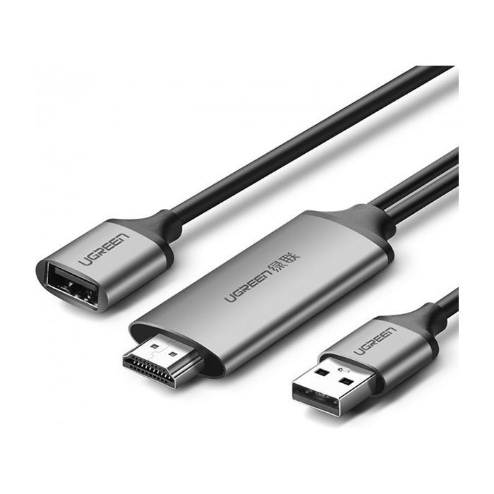 Кабель мультимедийный Ugreen USB to HDMI 1.5m gray Фото