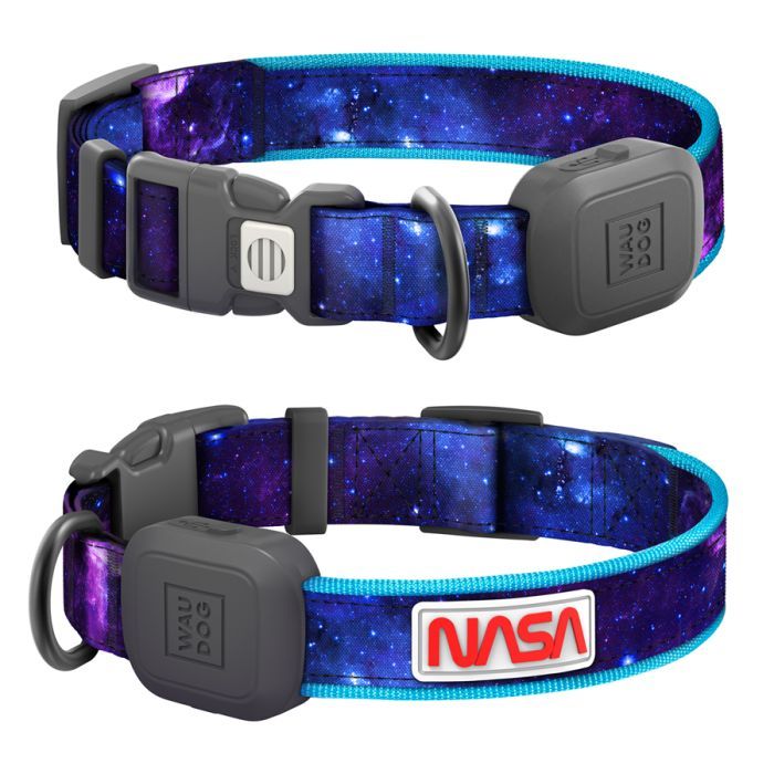 Ошейник для животных WAUDOG с подсветкой LED "NASA21" M-L Фото