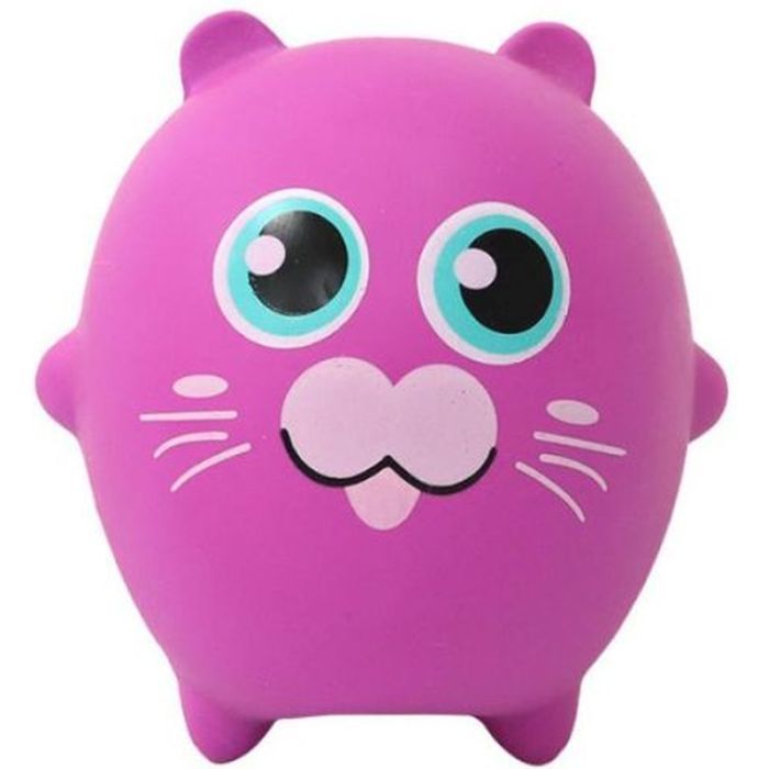 Игрушка для собак MISOKO&CO Кішка 7 см рожева Фото