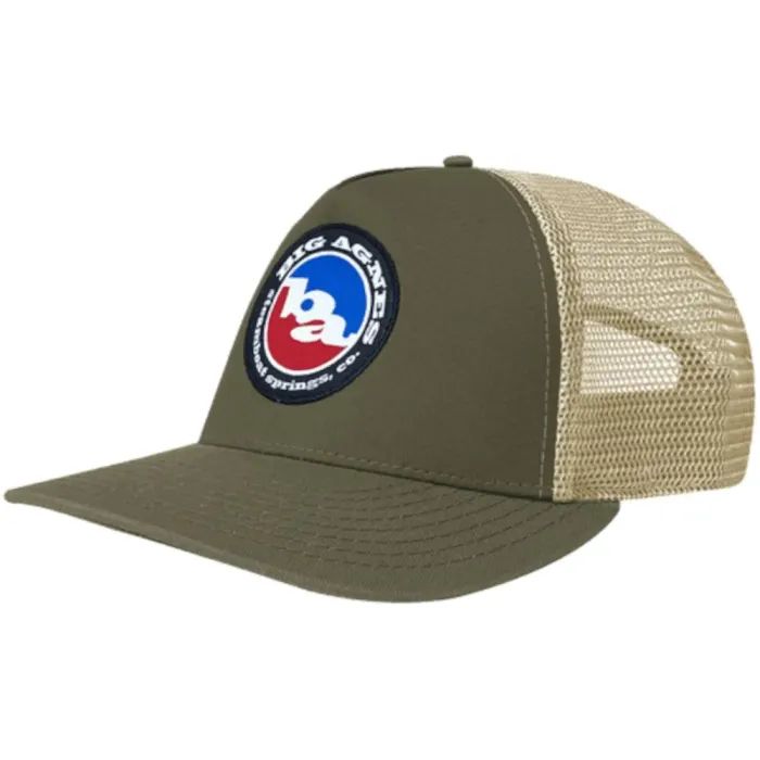 Кепка Big Agnes Classic Logo Trucker Hat olive/khaki Фото