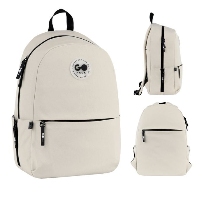 Рюкзак школьный GoPack Education Teens 188M-1 бежевий Фото