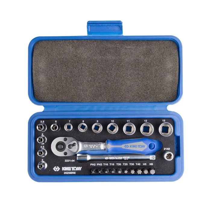 Набор инструментов KING TONY 25 шт 1/4" Фото