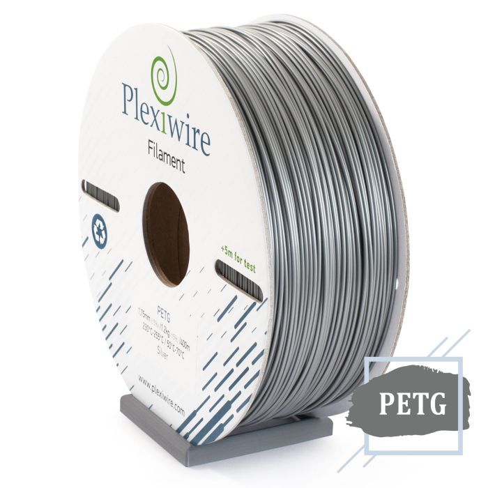Пластик для 3D-принтера Plexiwire PETG 1.75mm 1.2kg/400m silver Фото