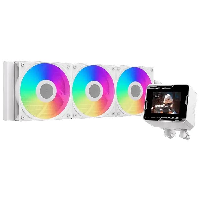 Система жидкостного охлаждения PcCooler GT360M ARGB Display WH Фото