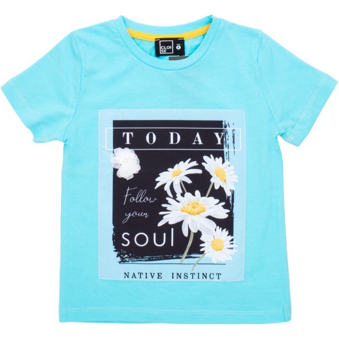 Футболка детская Cloise с ромашками Фото