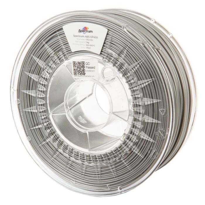 Пластик для 3D-принтера Spectrum ABS GP450 1.75mm 1kg SILVER Фото