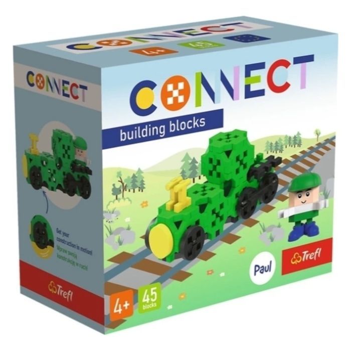 Конструктор Trefl Connect Локомотив 45 деталей Фото