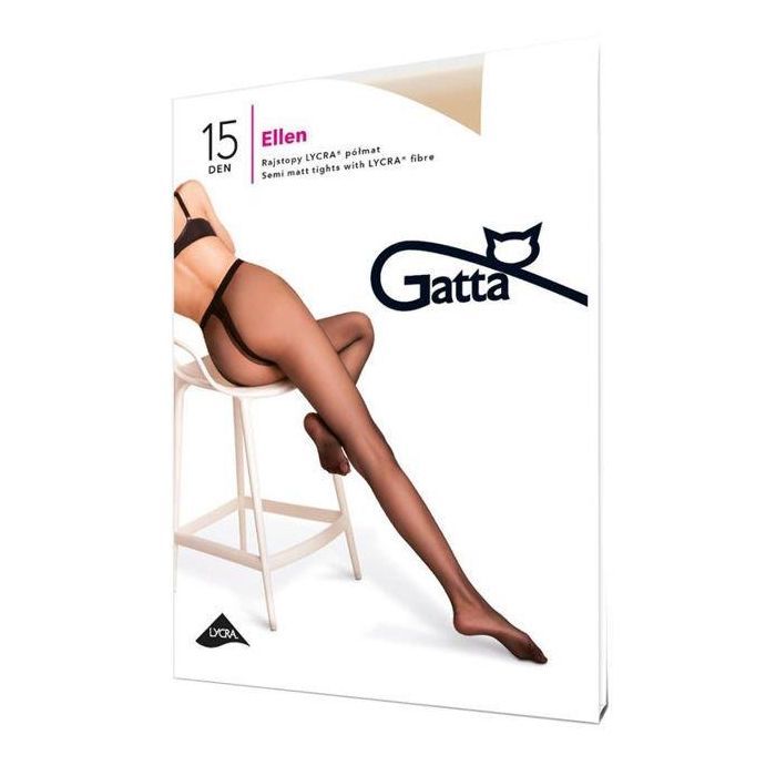 Колготы Gatta Ellen 15 Den Nero - 4-L Фото