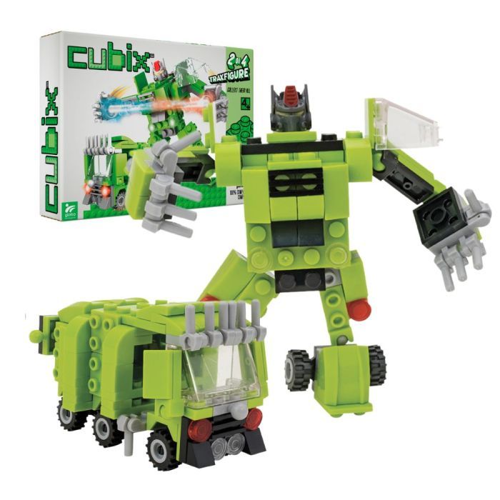 Конструктор Cubix Traxfigure 2-в-1, зеленый Фото