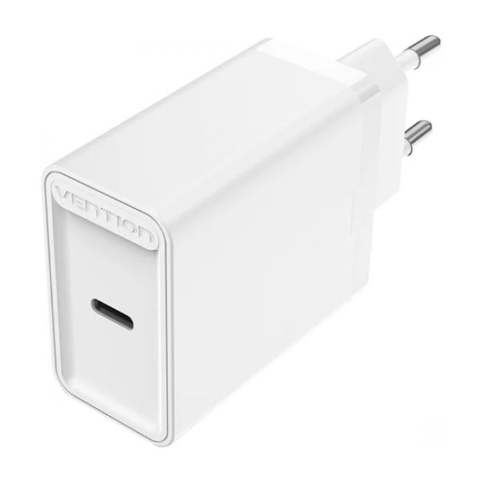 Зарядное устройство Vention 1xUSB-C PD20W QC4.0 white Фото