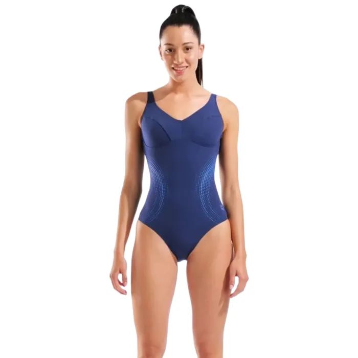 Купальник Arena Shimmering Swimsuit U Back 010810-708 синій 42 Фото