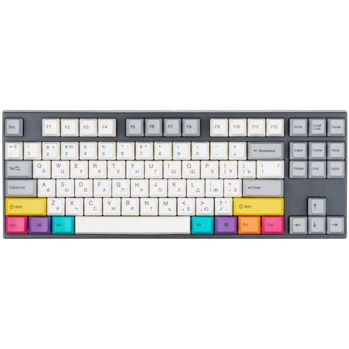 Клавиатура Varmilo APT87 CMYK C-TK Brown Wireless White Led UA Фото