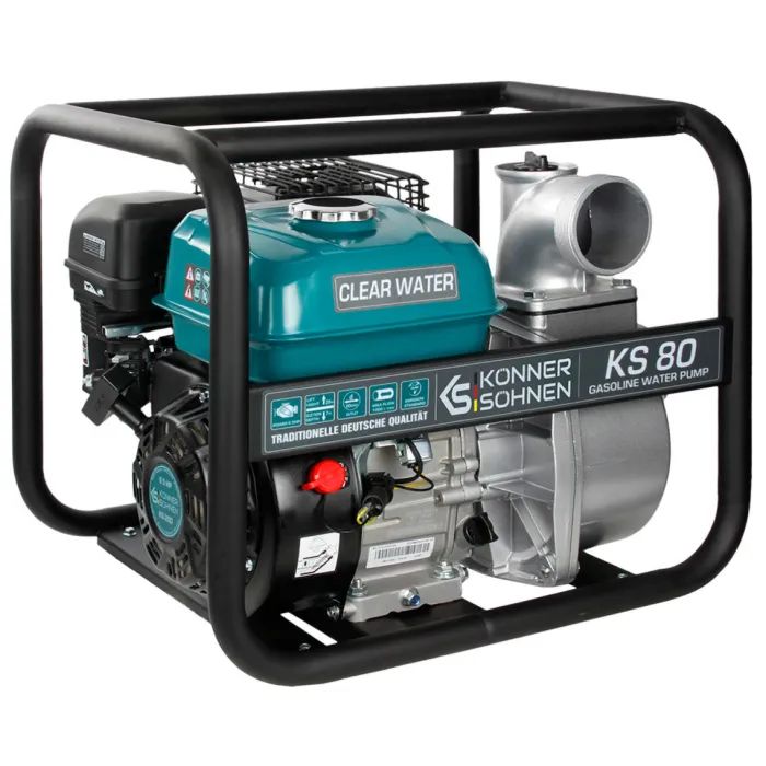 Мотопомпа Konner&Sohnen KS 80 1000л/хв, 7.0к.с, 26кг Фото